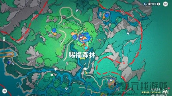 原神赐福森林欢声飞羽全位置攻略(图17) 原神赐福森林欢声飞羽全位置攻略(图17)