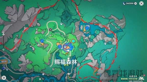 原神赐福森林欢声飞羽全位置攻略(图21) 原神赐福森林欢声飞羽全位置攻略(图21)